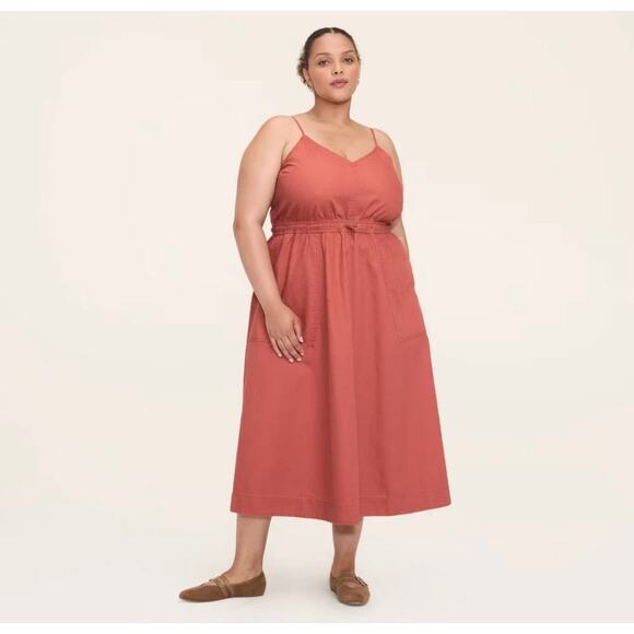 Woolrich x Target Women’s Utility Midi Dress – Cinnamon – Size 4X - Picture 2 of 4